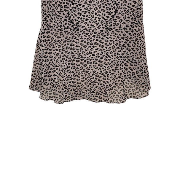 Cabi Women Tank Top 2 Piece Leopard Print Flutter Ruffle V Neck Sleeveless Small - Picture 9 of 10